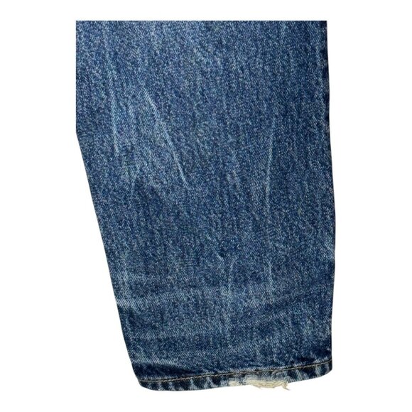 Alexander Wang Jeans‎ Women 26 Blue Medium Wash Denim Faded Straight Leg Luxury - Picture 6 of 11